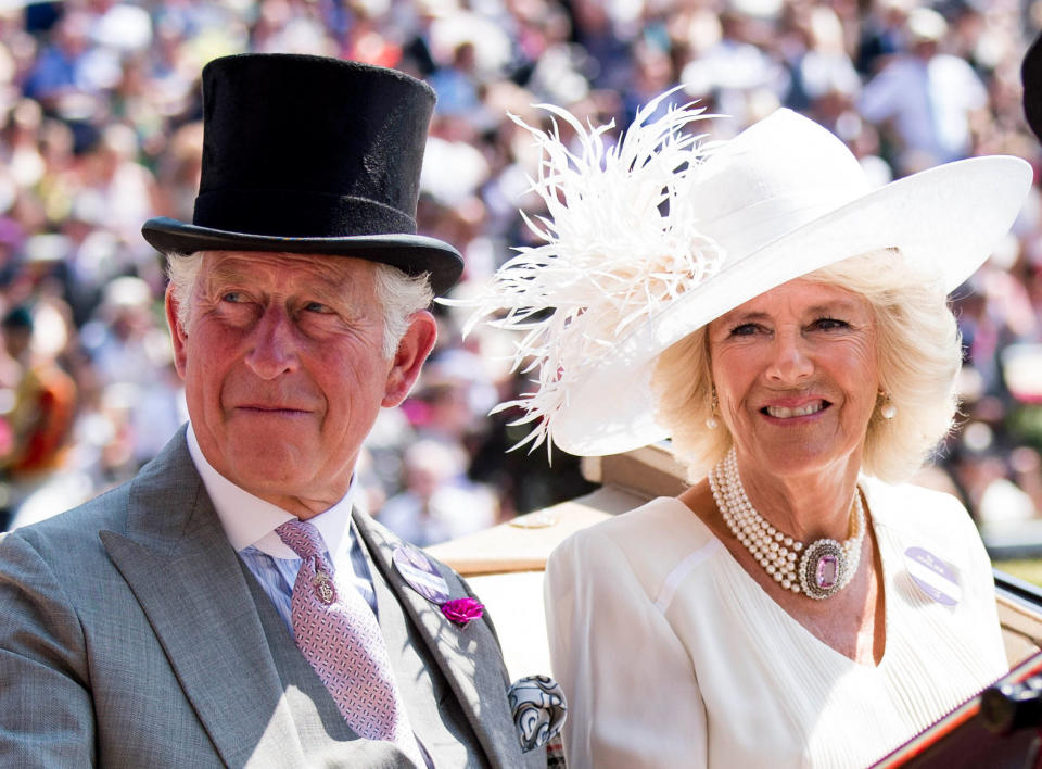 <p>Prince Charles and Camilla, Duchess of Cornwall at Royal Ascot Day 1 at Ascot Racecourse on June 20, 2017. (KGC-178/STAR MAX/IPx via AP) </p>