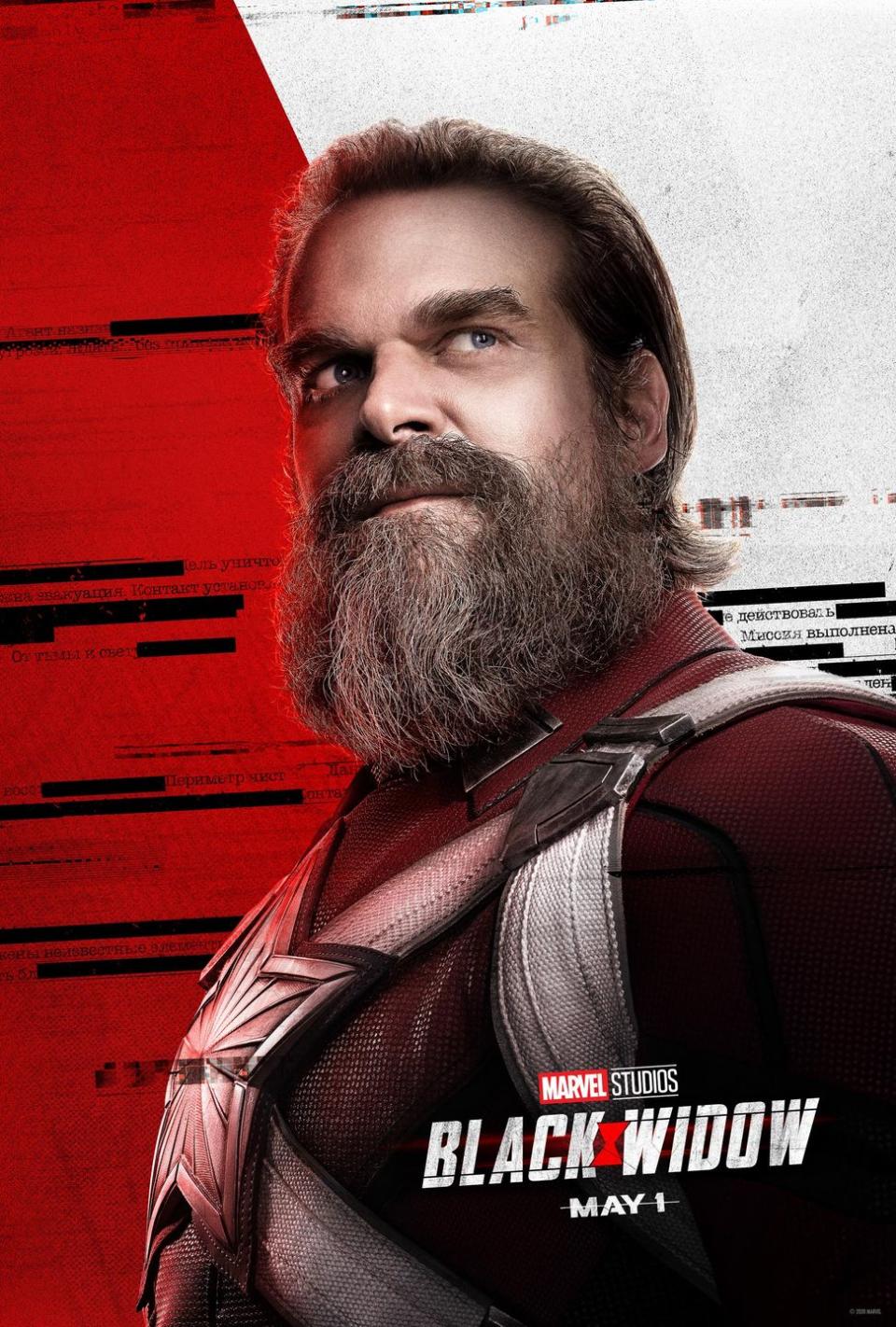 david harbour, black widow poster