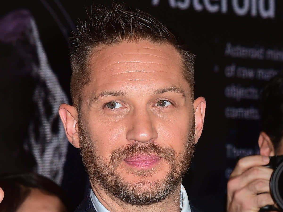 Tom Hardy at the ‘Venom’ premiere in 2018  (AFP via Getty Images)