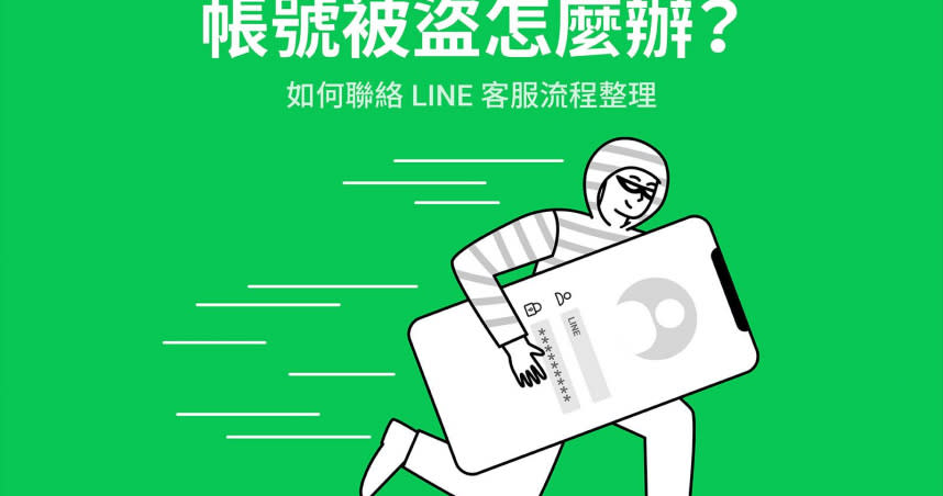 LINE官方在官方部落格釋出帳號盜用的處理步驟。（圖／翻攝自LINE官方）