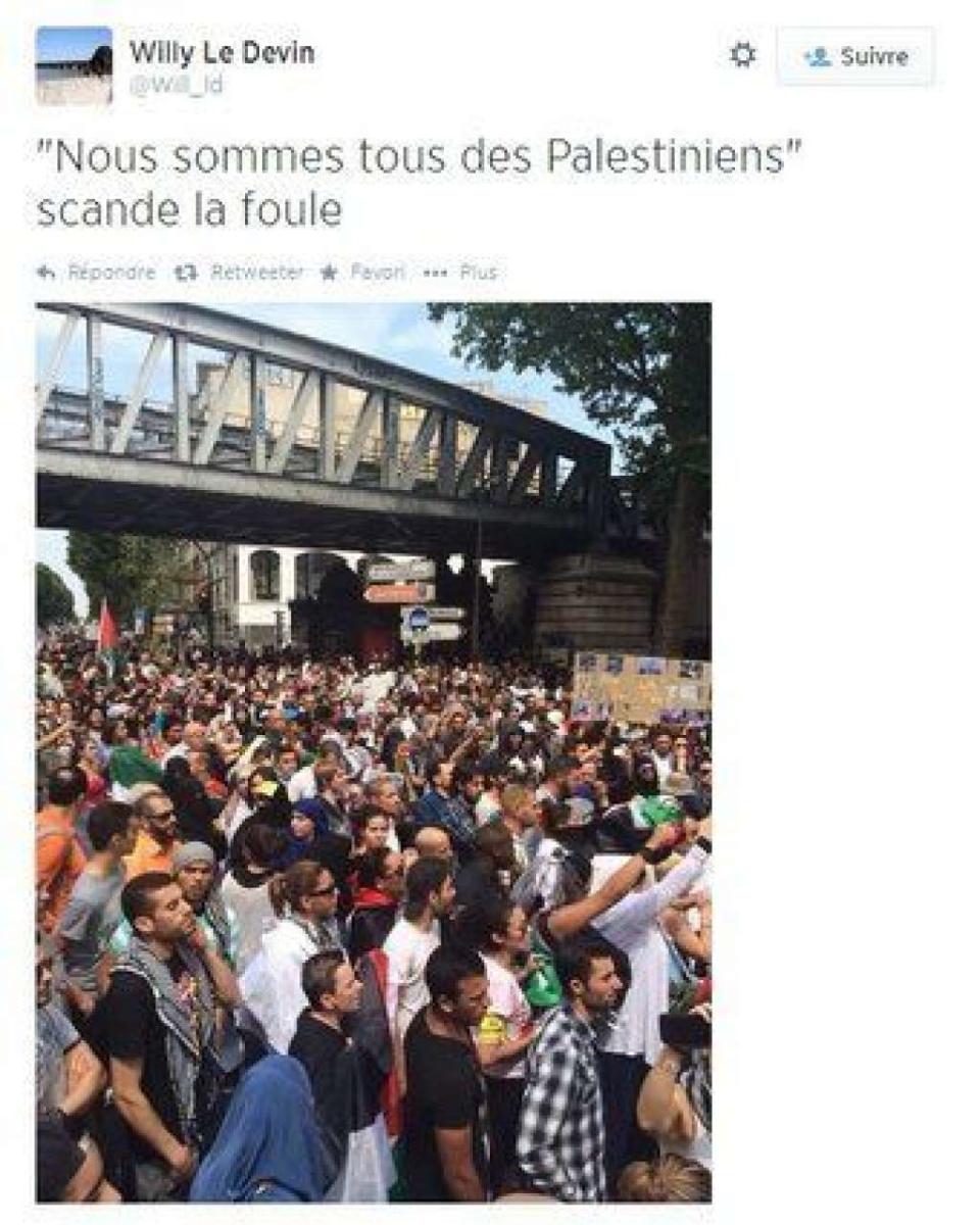 Manifestation pro-Gaza à Paris -