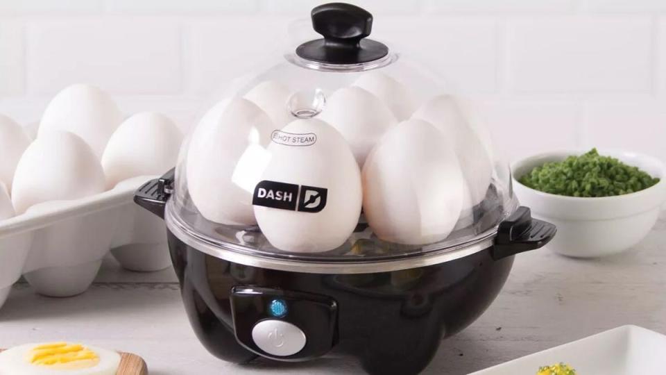 Whether you like your eggs hard boiled or scrambled, the Dash Everyday egg cooker can get your breakfast ready faster.