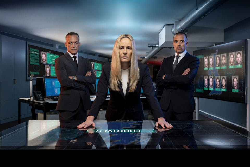 The Hunted team of trackers. (Channel 4)