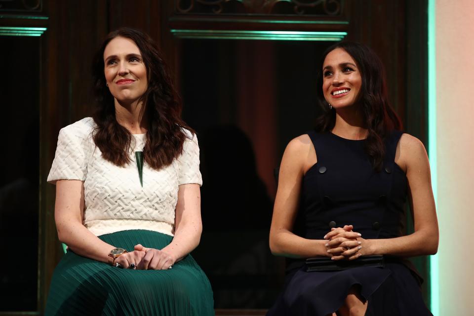 Meghan Markle and Jacinda Ardern are both well-known feminists. [Photo: Getty]ess