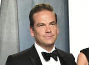 FILE - Lachlan Murdoch appears at the Vanity Fair Oscar Party in Beverly Hills, Calif., on Feb. 9, 2020. Rupert Murdoch is stepping down at Fox and News Corp, son Lachlan will take over as chairman of both companies. (Photo by Evan Agostini/Invision/AP, File)