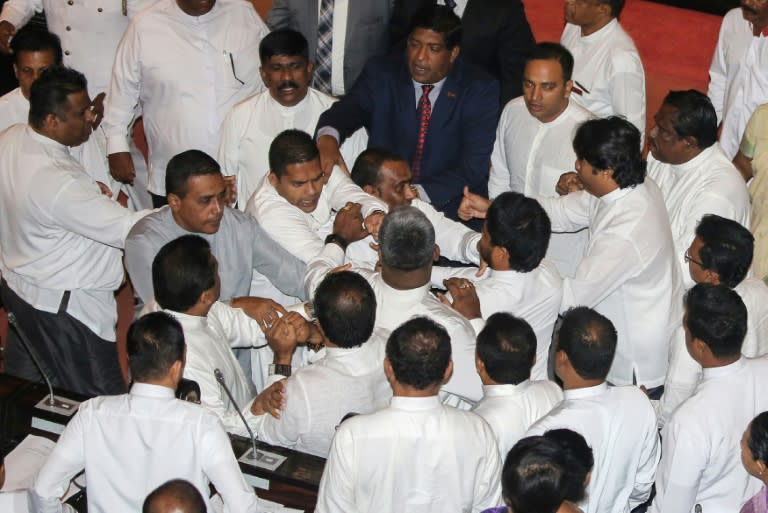 Thursday's routine parliament session, the first since Rajapakse and his disputed administration were deposed, began with the speaker announcing that the country now had no government