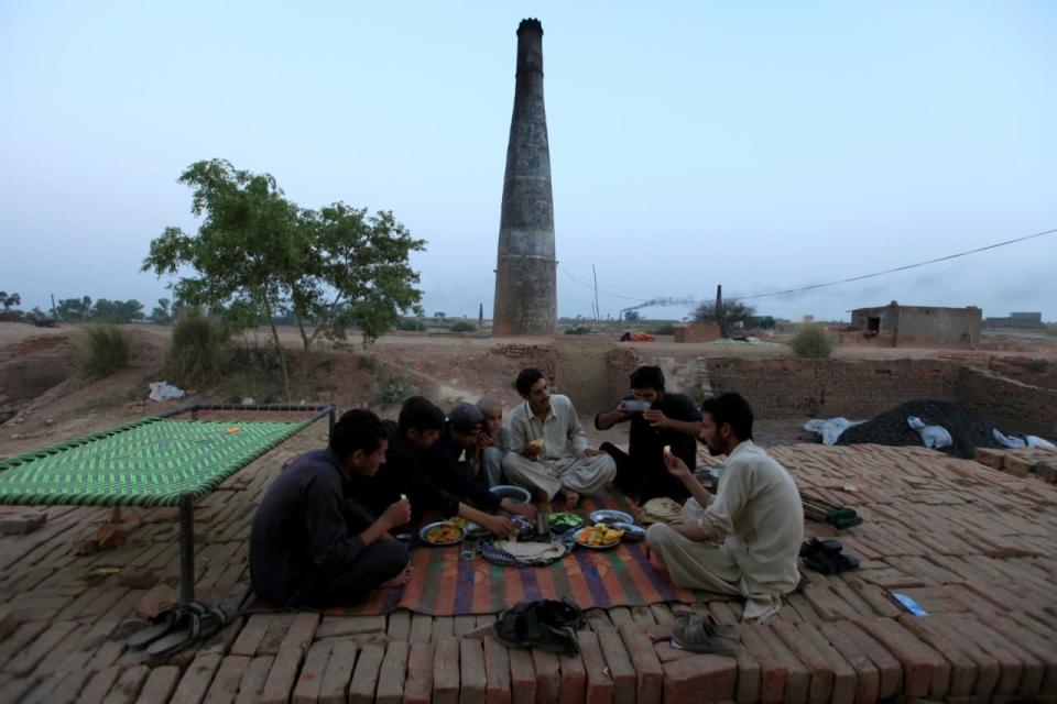 Iftar in the outskirts of Islamabad, Pakistan