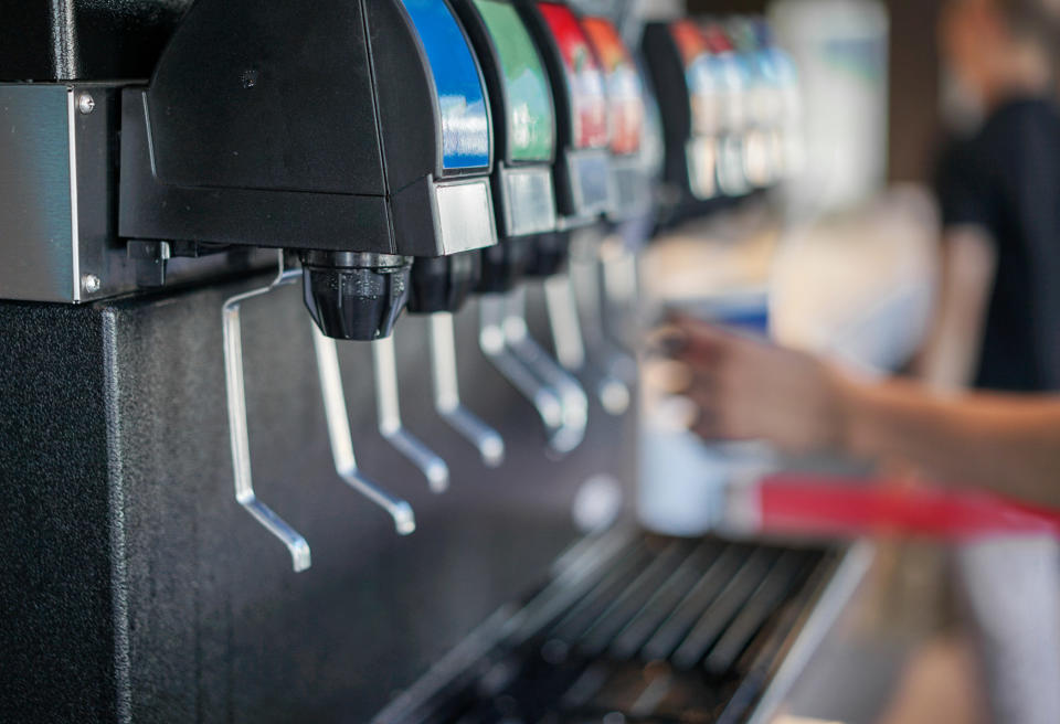 Soda Fountain In Restaurant