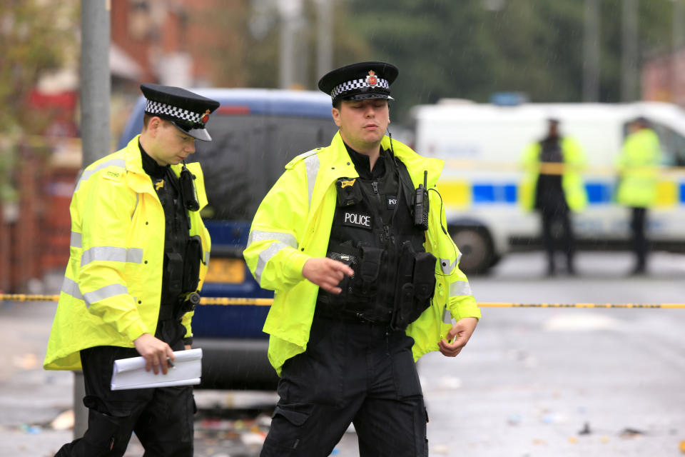 <em>Patrols – Greater Manchester Police said there would be extra patrols to reassure people in the area (Picture: PA)</em>