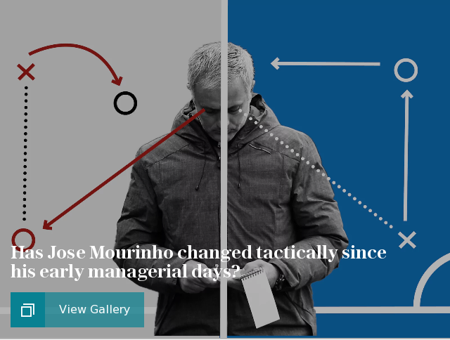 Has Jose Mourinho changed tactically since his early managerial days?