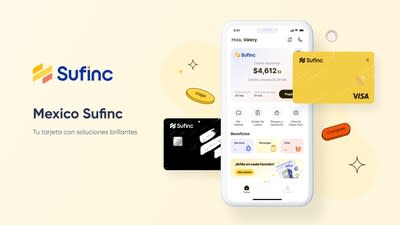 Sufinc credit card for Mexico, in partnership with Visa