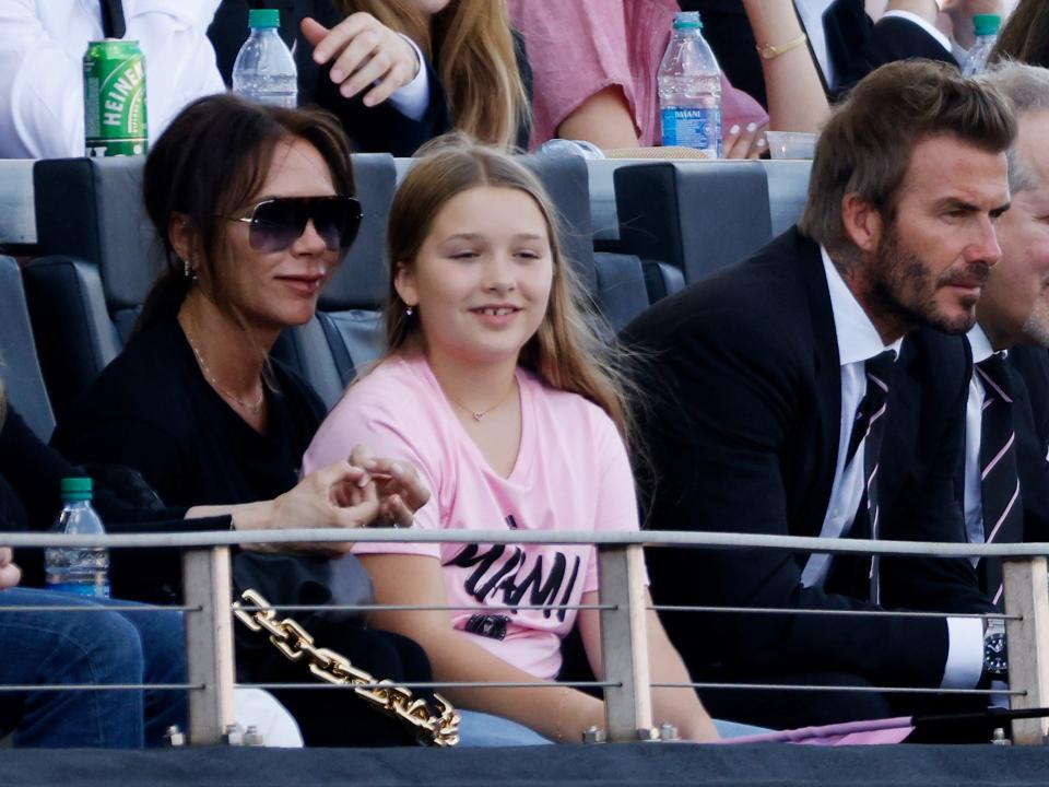 Victoria Beckham, Harper Beckham, David Beckham