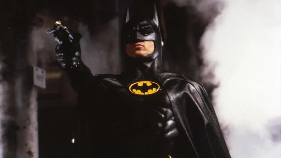 Michael Keaton as the Dark Knight in 1989's Batman film by Tim Burton.