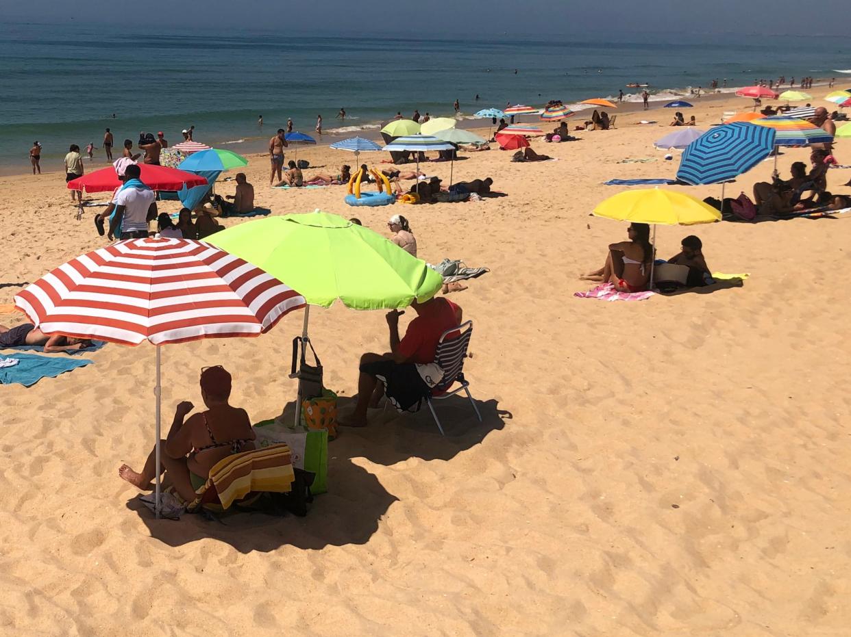 Danger zone? The beach at Faro on Portugal's Algarve coast (Simon Calder)