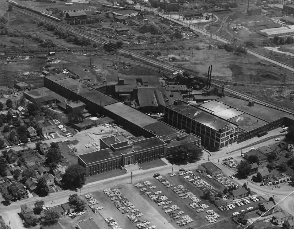 The Seiberling Rubber Co. is pictured along 15th Street Northwest in Barberton in this aerial view from 1965.