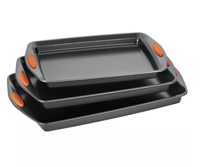 Rachael Ray Yum-o! Oven Lovin' 3-Piece Nonstick Cookie Pan Set