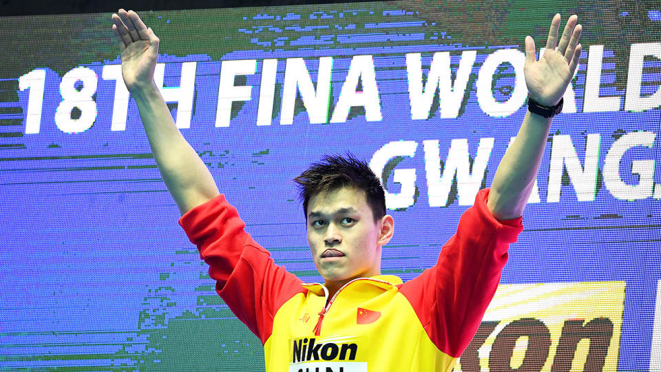 Sun Yang has been a controversial figure at the world swimming titles. 