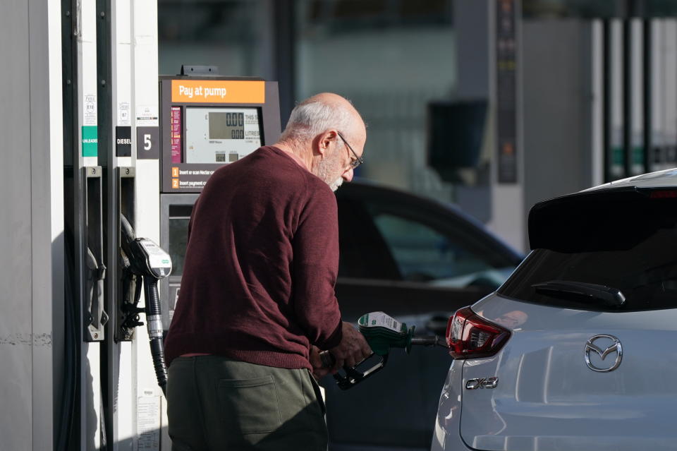 A reduction in fuel duty could lower the prices at UK forecourts and take pressure of drivers. Photo: Joe Giddens/PA Images via Getty Images