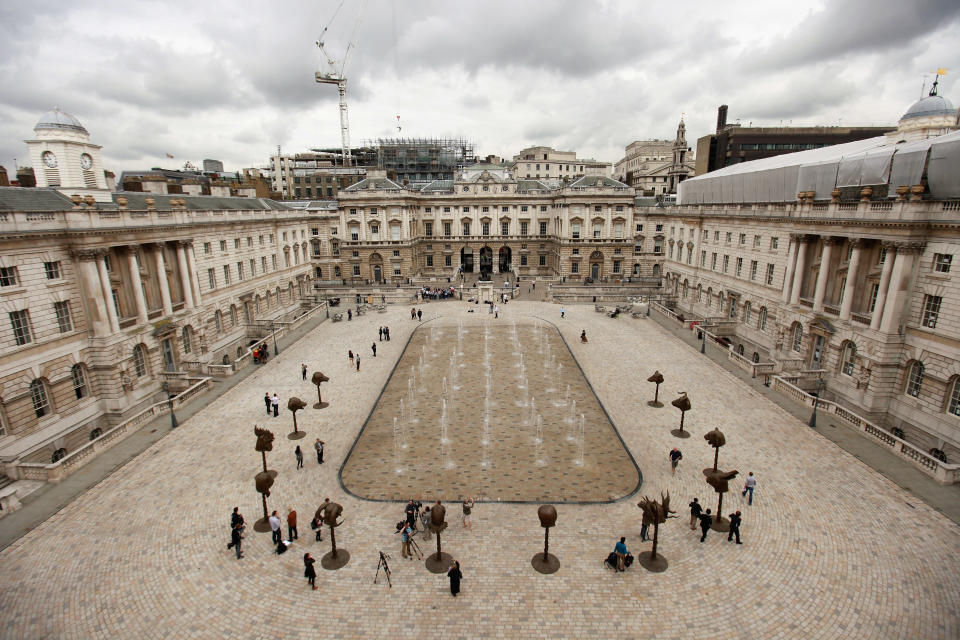 Ai Weiwei's Circle Of Animals/Zodiac Heads At Somerset House