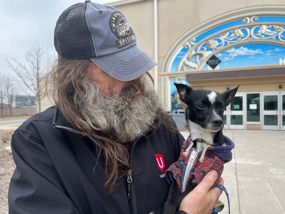 Gary Allard lost one of his dogs in last Thursday's fire and now he's looking for new accommodation after being told that he will not be receiving another unity through WECHC