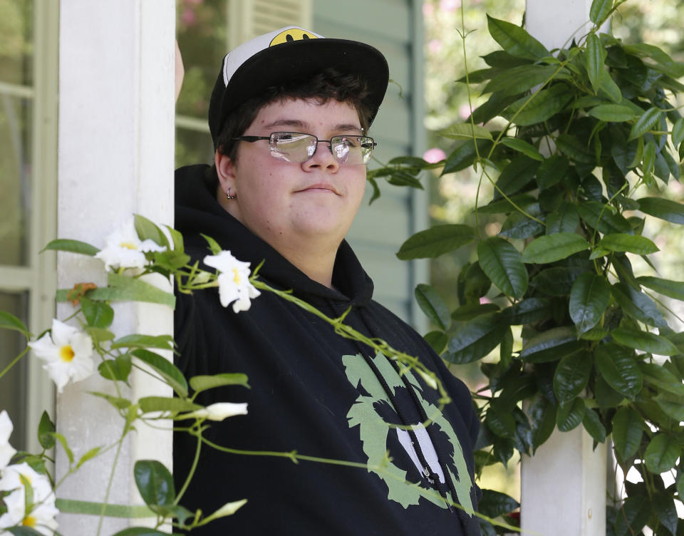 Gavin Grimm on his front porch at his home in Gloucester, Virginia on Aug. 25, 2019. A U.S. appeals court overturned a policy barring the transgender student from using the boys' restrooms at his Virginia high school. | Steve Helber—AP