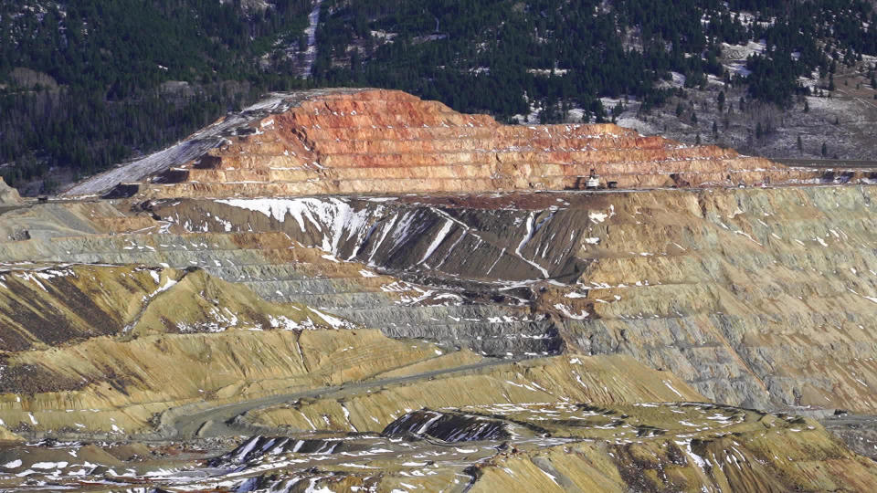 The remains of Butte's once-prosperous mining industry.  / Credit: CBS News