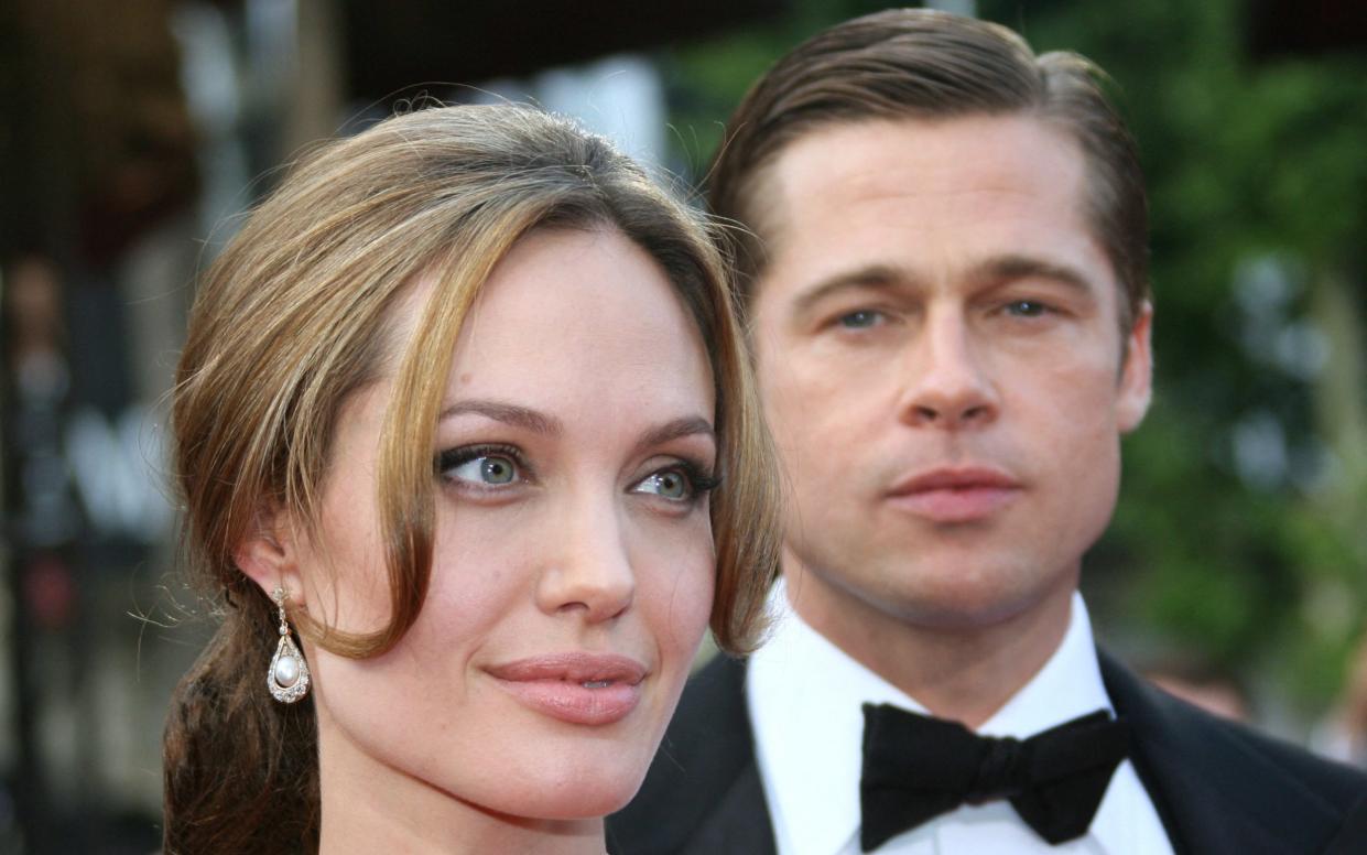 US actress Angelina Jolie and actor and producer Brad Pitt pose 21 May 2007  in Cannes, southern France,