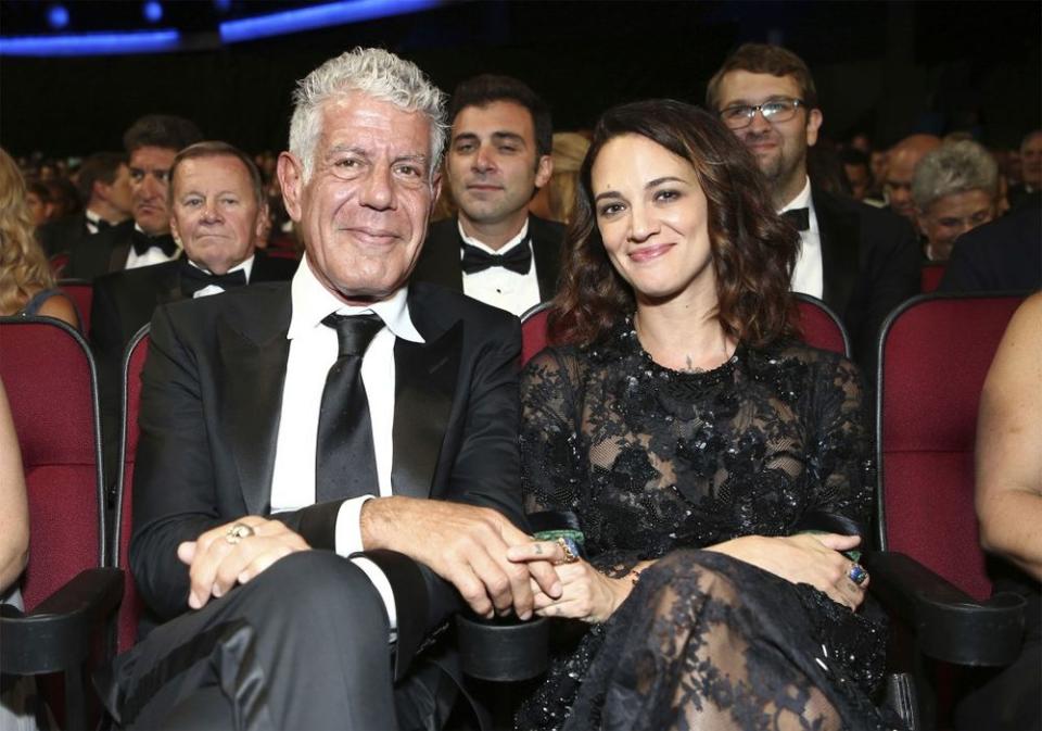 Anthony Bourdain and Asia Argento in 2017