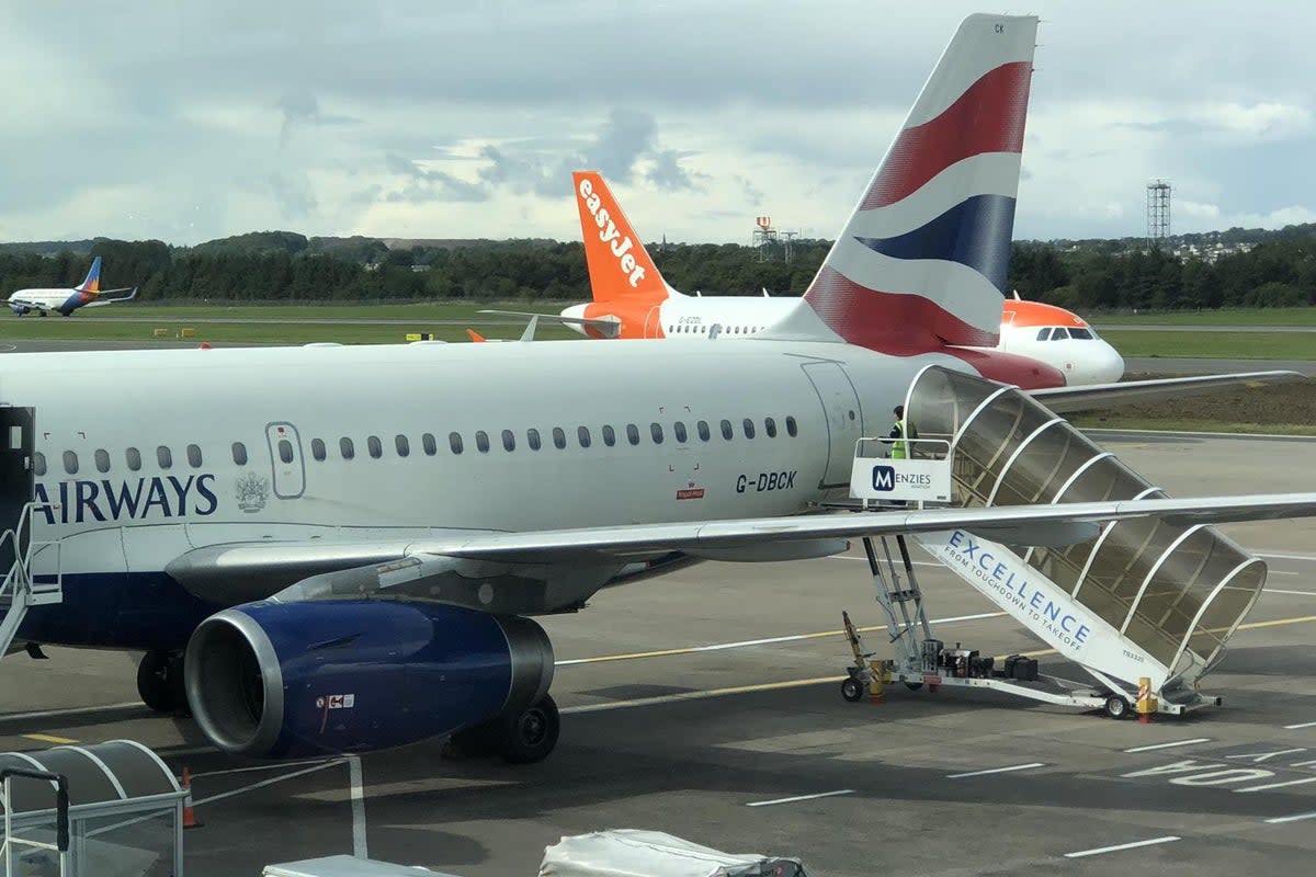 British Airways and easyJet stand to profit from the cancellation of many trains from Edinburgh to London on Saturday  (Simon Calder)