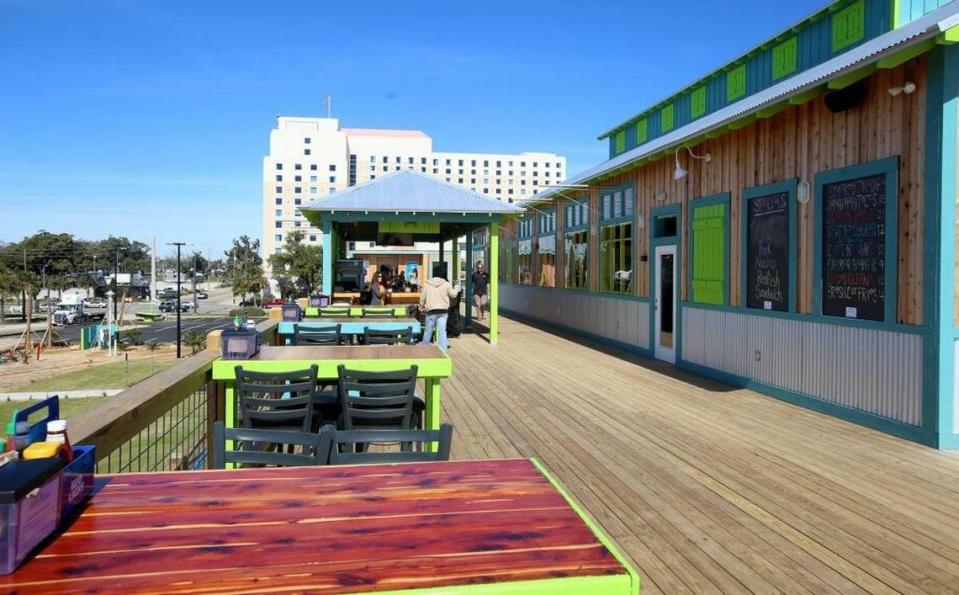 The Blind Tiger restaurant on the beach in Biloxi has a new dining room in time for the busy summer season.