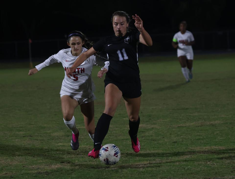 Mariner hosts North Fort Myers in girls soccer on Tuesday, Dec. 12, 2023, at Mariner High School in Cape Coral.