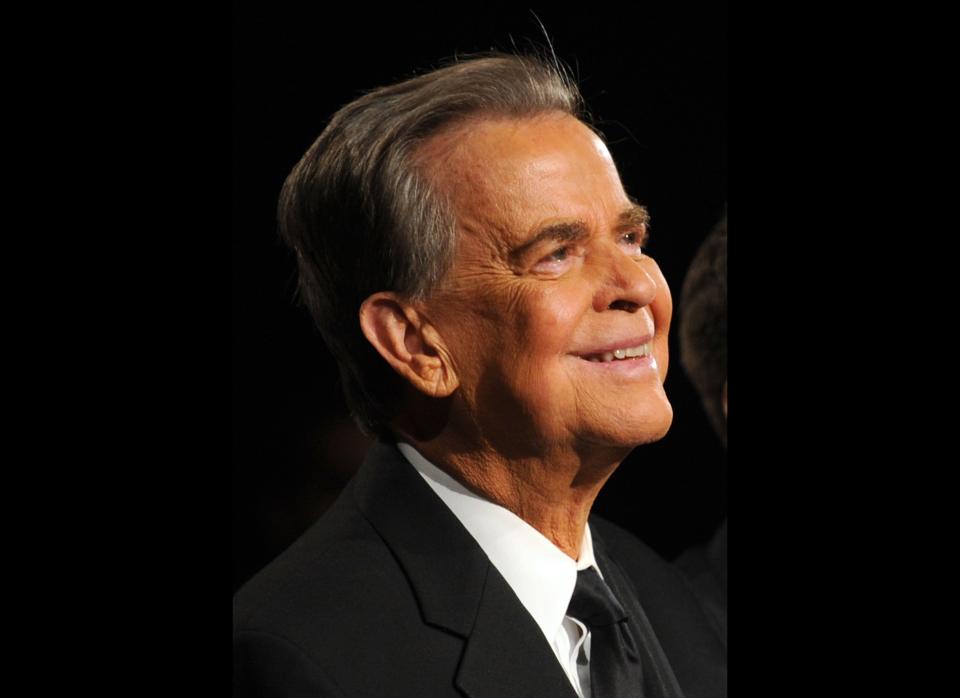 Radio personality, <a href="http://www.huffingtonpost.com/2012/04/18/dick-clark-quotes_n_1435713.html" target="_hplink">TV host</a>, and <a href="http://www.huffingtonpost.com/nelson-davis/dick-clarks-business-less_b_1466150.html" target="_hplink">beloved producer</a>, Dick Clark  died of a <a href="http://www.huffingtonpost.com/2012/04/18/dick-clark-heart-attack-death_n_1435551.html" target="_hplink">massive heart</a> attack on April 18. The host of classic programs such as <a href="http://www.huffingtonpost.com/huff-wires/20120418/us-dick-clark-highlights/" target="_hplink">American Bandstand</a> and <a href="http://www.huffingtonpost.com/2012/04/19/dick-clarks-new-years-eve_n_1437040.html" target="_hplink">Dick Clark's Rocking New Years Eve was 82.</a>