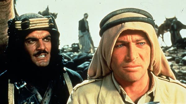 Omar Sharif and Peter O'Toole in "Lawrence of Arabia" (AMUSEMENTS,MOVIES Omar Sharif, left, and P