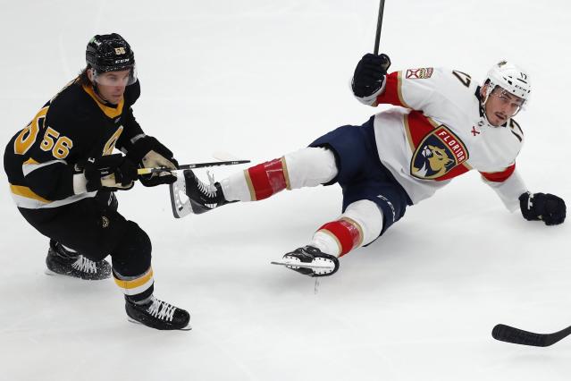 Panthers' 8-game season-opening win streak ends in Boston - The San Diego  Union-Tribune