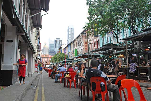 Chinatown is another Singapore must-see place where culture and cuisine collide. After exploring the district’s restored shophouses, you can eat al fresco on the Chinatown Food Street or try authentic hawker fare at the nearby Maxwell Road Food Centre. If you’ve got some more dollars to spare, don’t leave without snagging a pass to the Marina Bay Sands Skydeck; or taking a turn at the Singapore Flyer observation wheel nearby. Affordable honeymoon digs in Chinatown and Geylang abound—try Hotel 1929, a restored Chinatown shophouse transformed into a boutique hotel.