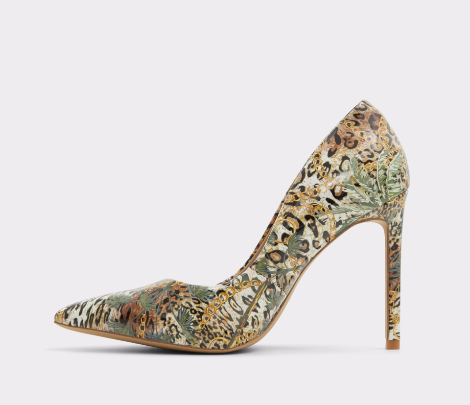 A close-up look of ALDO’s Stessy 2.0 stiletto pump (Courtesy of Aldo).