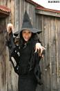 <p>A witch hat and cape cut from fleece creates a creepy, spider-like effect.</p><p><strong>Get the tutorial at <a href="https://www.deliacreates.com/no-sew-halloween-spiderweb-cape-tutorial/" rel="nofollow noopener" target="_blank" data-ylk="slk:Delia Creates;elm:context_link;itc:0;sec:content-canvas" class="link ">Delia Creates</a>.</strong></p><p><strong><a class="link " href="https://www.amazon.com/60-Inch-Anti-Pill-Fleece-Fabric-Black/dp/B01CUK7C5I/?tag=syn-yahoo-20&ascsubtag=%5Bartid%7C10050.g.22118522%5Bsrc%7Cyahoo-us" rel="nofollow noopener" target="_blank" data-ylk="slk:SHOP BLACK FLEECE;elm:context_link;itc:0;sec:content-canvas">SHOP BLACK FLEECE</a></strong></p>