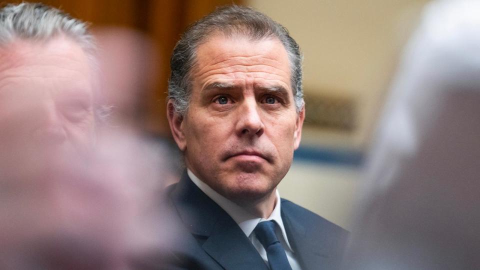 PHOTO: In this Jan. 10, 2024 file photo, Hunter Biden is seen at a House Oversight Committee markup and meeting on Capitol Hill, in Washington. (Tom Williams/CQ-Roll Call, Inc via Getty Images, FILE)