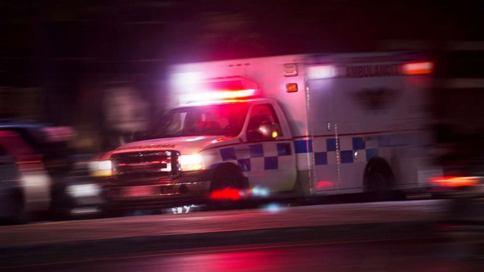 PHOTO: An ambulance responds to an emergency call in an undated stock photo. (STOCK PHOTO/Getty Images)