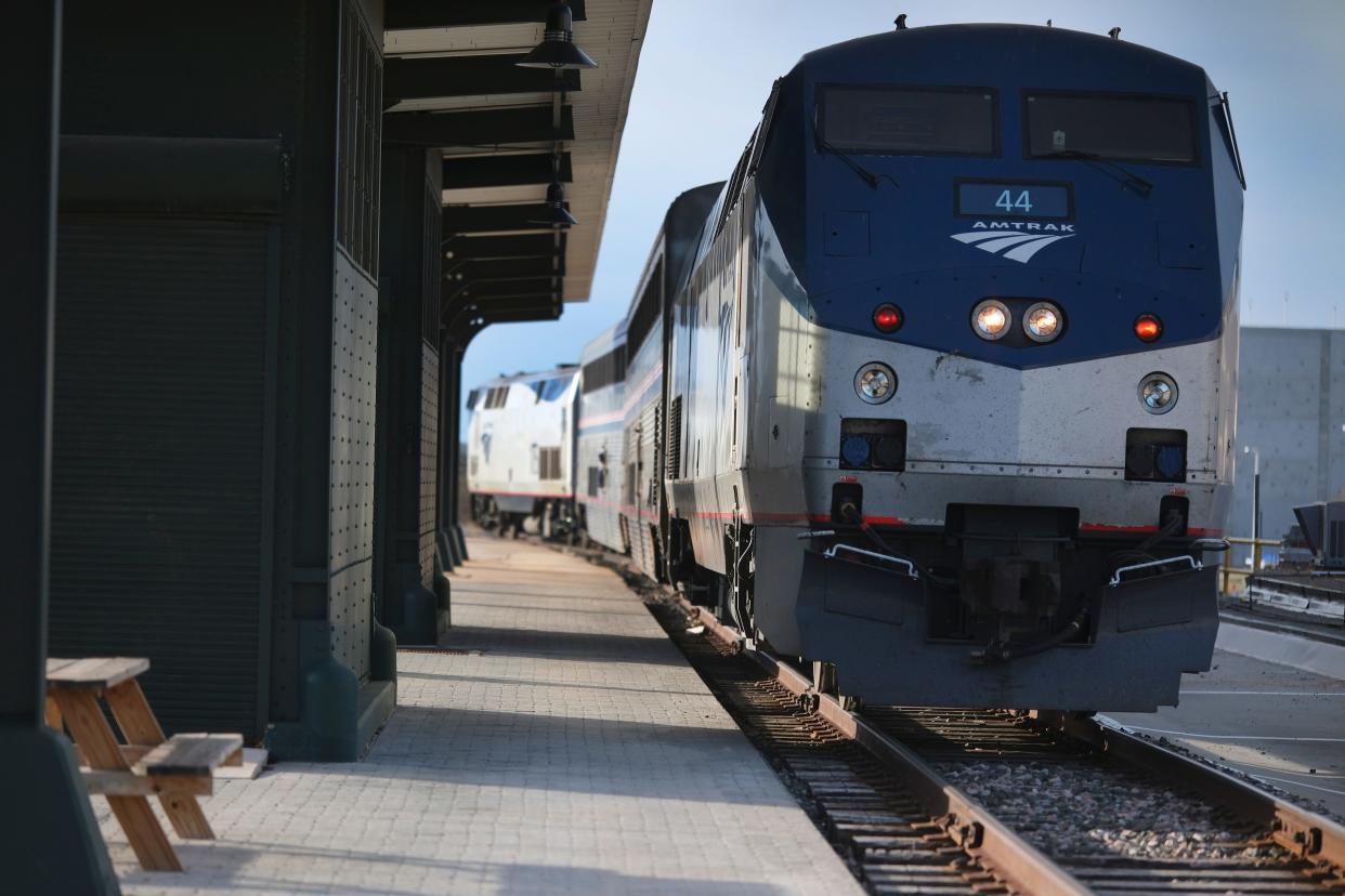 Amtrak Heartland Flyer service in Oklahoma City at Santa Fe Station Wednesday, Feb. 28, 2024.