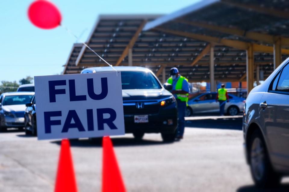 Free flu shots were available to veterans during  in the Amarillo VA Hospital's welcome home event for veterans day Saturday Nov. 6.