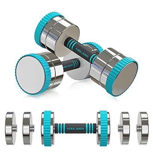 1) KOOLSEN Adjustable Dumbbells Weight Set