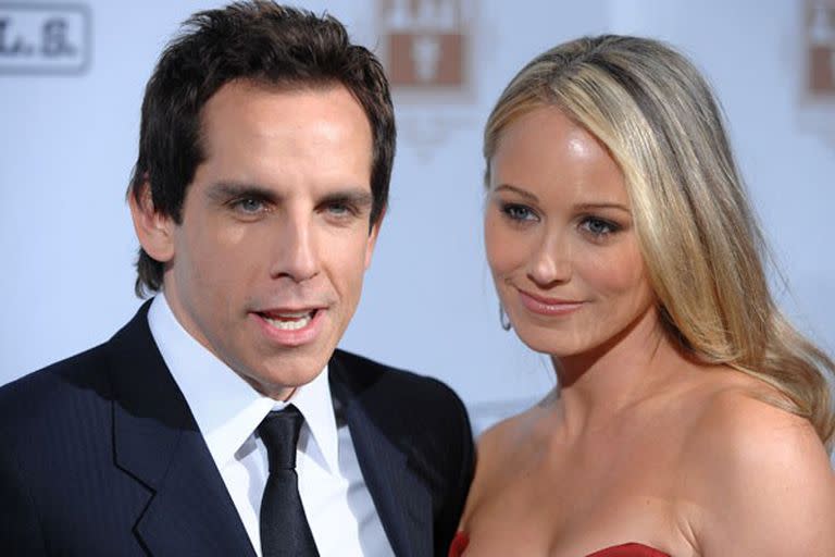 También presentes. Ben Stiller y su esposa Christine Taylor, en la gala para juntar fondos para el Proyecto A.L.S. 