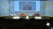 Jean-Dominique Senard, Chairman of Renault speaks during French carmaker Renault's shareholders meeting in Paris