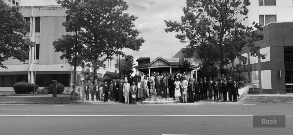 The Levine Museum of the New South created an app to help people connect with Alexander Funeral Home and other sites in Charlotte’s former Brooklyn neighborhood, once a thriving hub for the city’s Black community. The funeral home occupied what is now a vacant lot on Brevard Street.