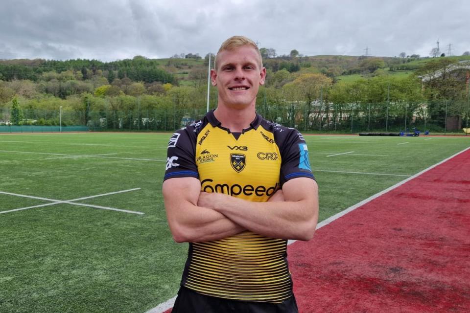 TRIAL: South African back Chris Hollis has earned a chance with the Dragons <i>(Image: Dragons RFC)</i>
