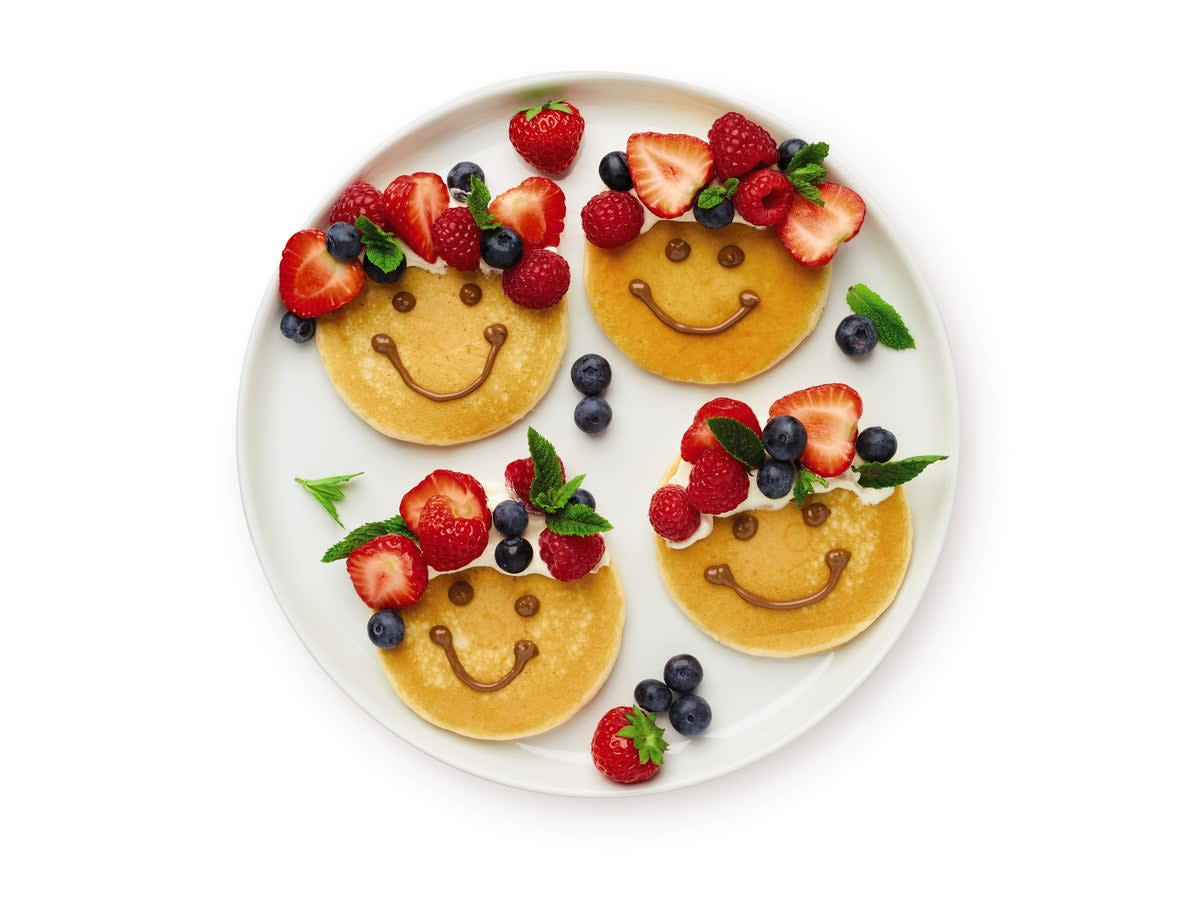 Help get in the kids’ five-a-day with these amazing berry pancakes (Aldi)