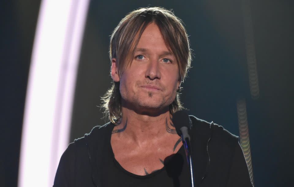 Keith Urban (here at the 2017 CMT awards) has revealed how he told his daughter Sunday Rose about the mass shooting in Las Vegas. Source: Getty