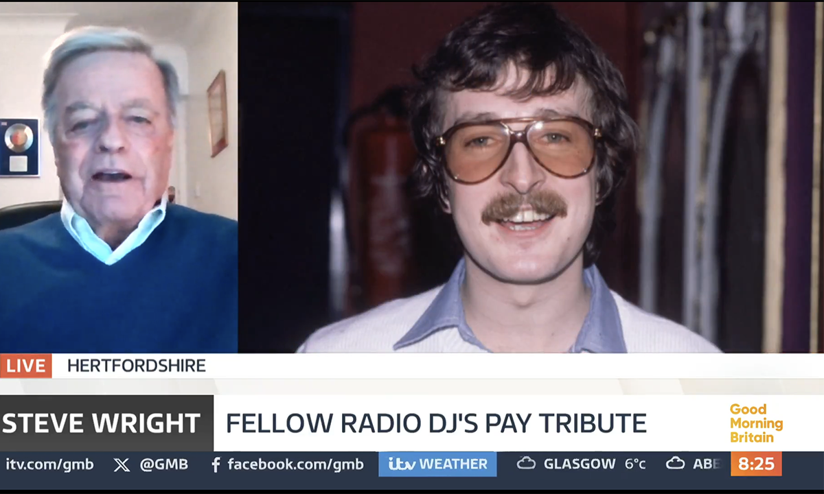 Tony Blackburn paid tribute to his friend Steve Wright. (ITV screengrab)