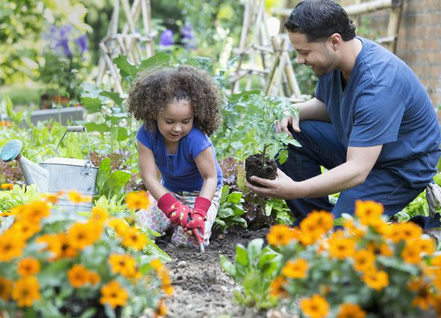 Photo © Ariel Skelley / Getty Images Planting new flowers is a family favorite in a new spring season.